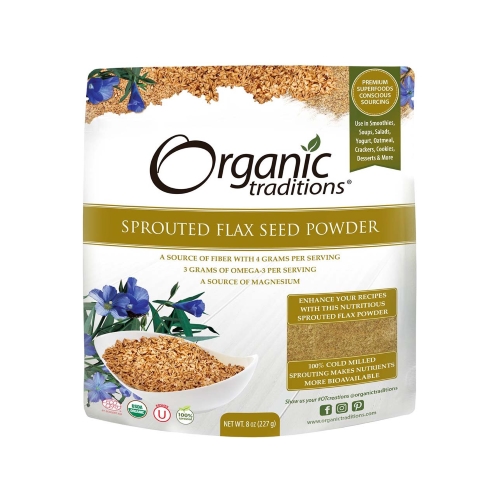 Organic Traditions  Golden Sprouted Flax 